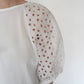 80s Cut Lace Design Blouse