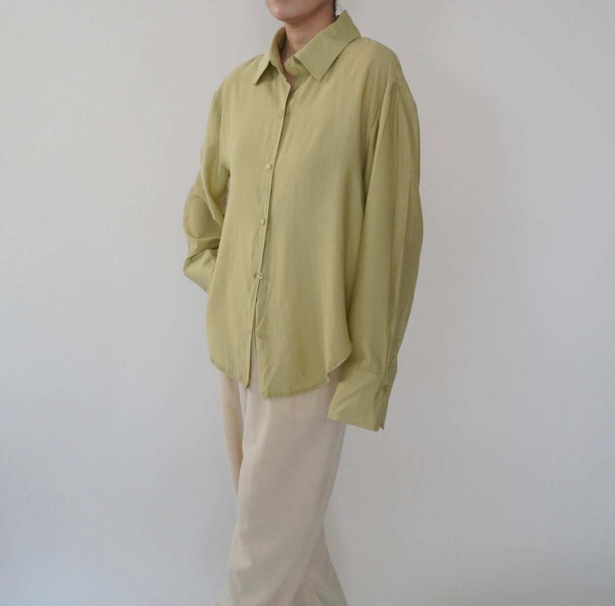 90s Light Green Shirt