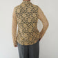 90s Lace Design Shirt Made in USA