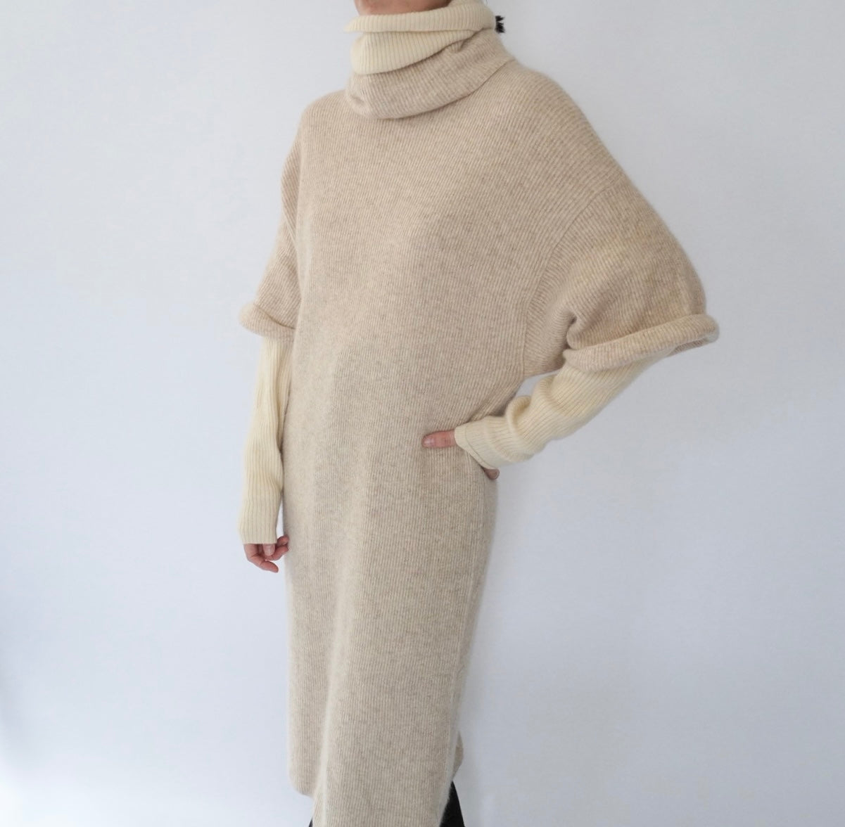 80s Angora Knit Dress