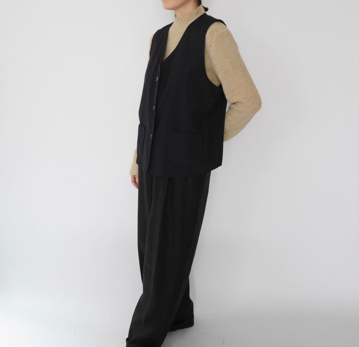 90s Navy Vest Made in Canada