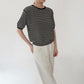 90s Black x White Striped Top