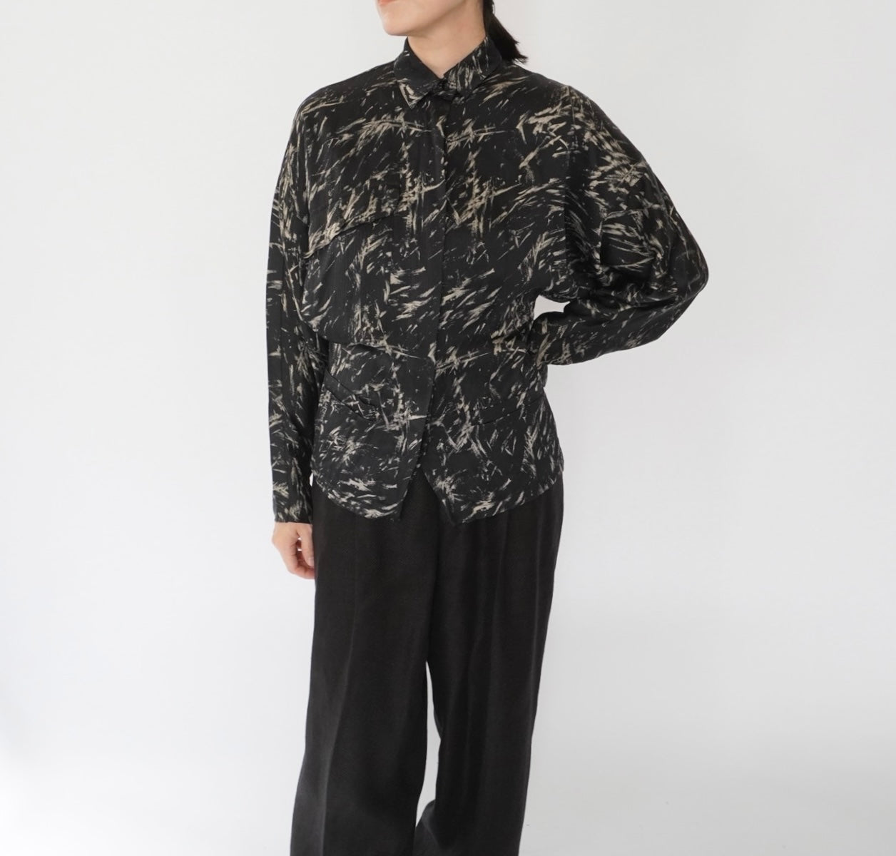 90s EURO Silk Design Shirt