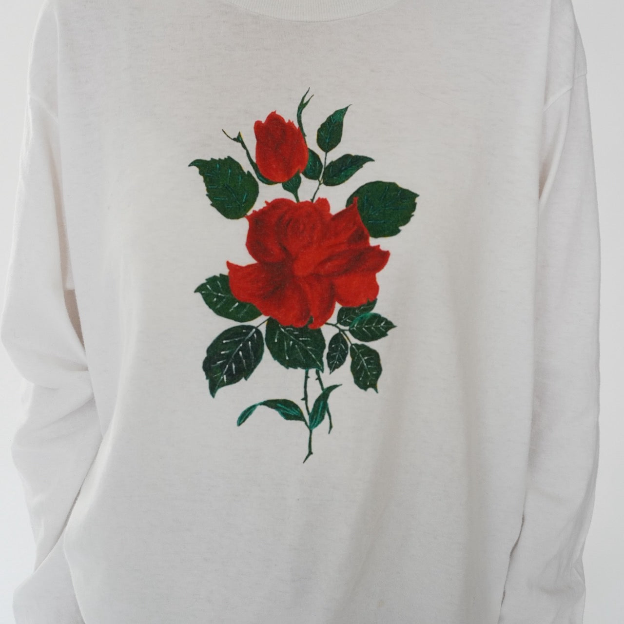 90s Printed Long T-shirt Made in USA