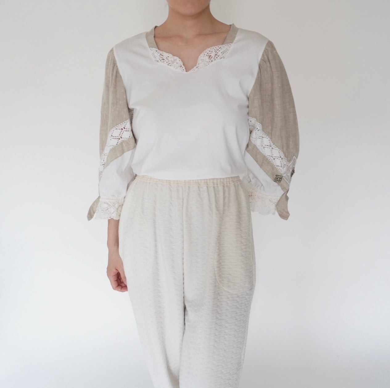 90s EURO Lace Design Top