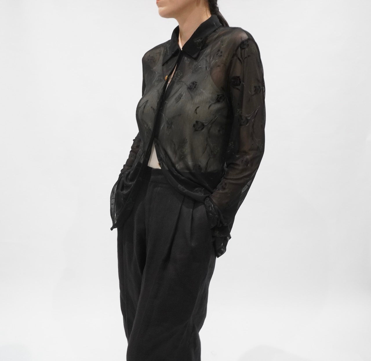 90s Sheer Design Shirt