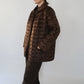 90s Velour Quilted Jacket Made in Italy