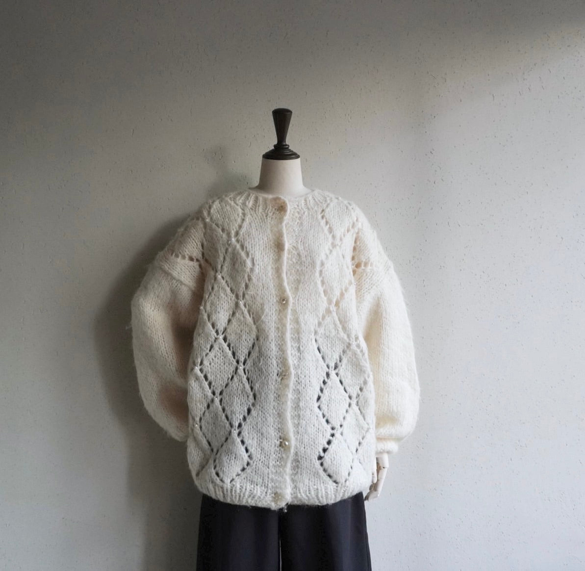 80s Design Knit Cardigan