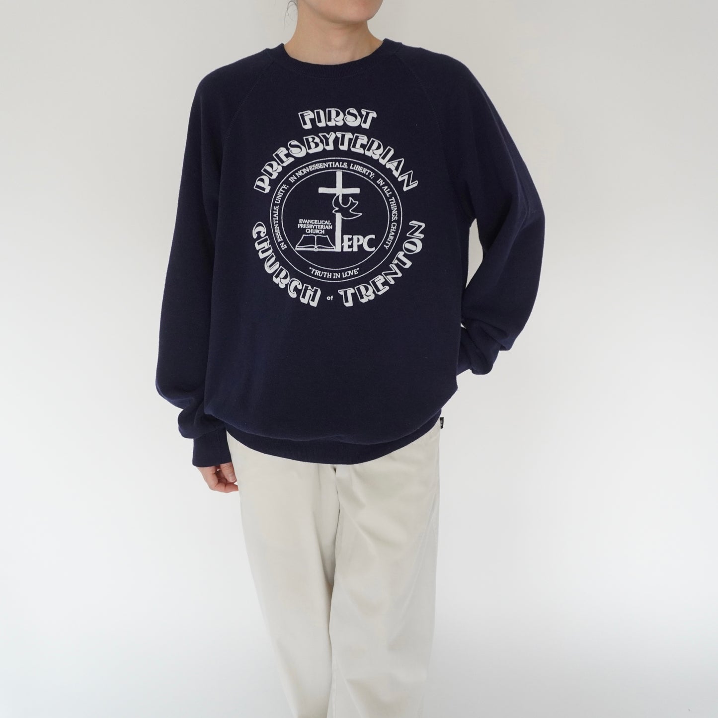 90s Printed Sweater Made in USA