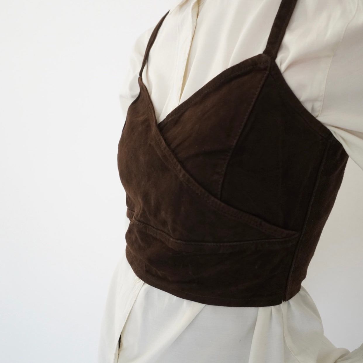 90s EURO Suede Camisole Top