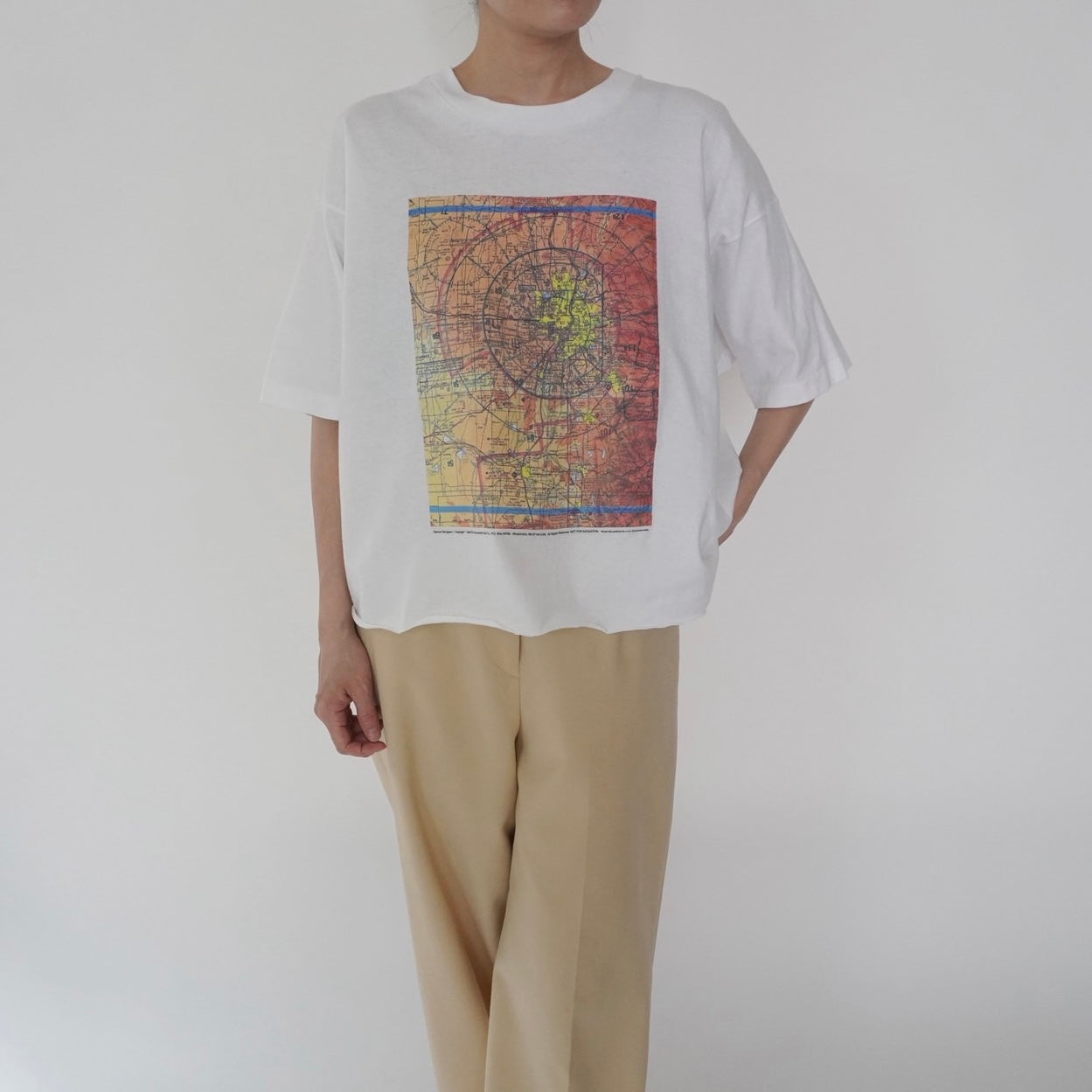 90s Printed Cut Off T-shirt Made in USA