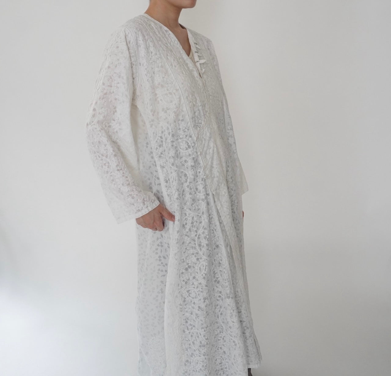 80s Embroidery Dress