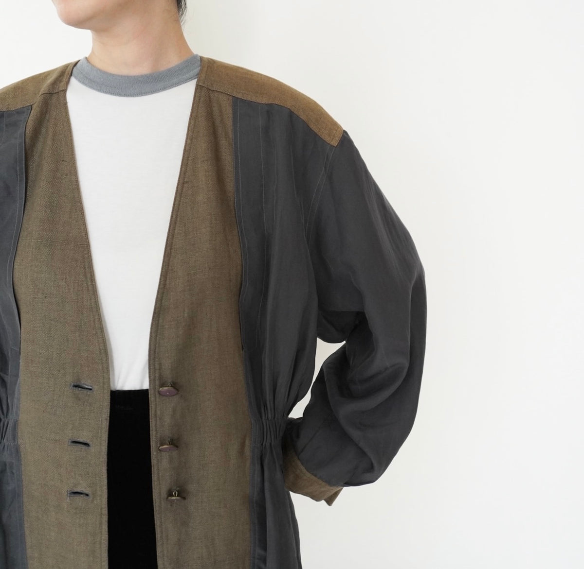 90s EURO Silk Linen Jacket