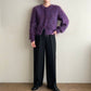 80s Purple Knit Cardigan