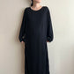 90s Rayon Black Dress Made in USA