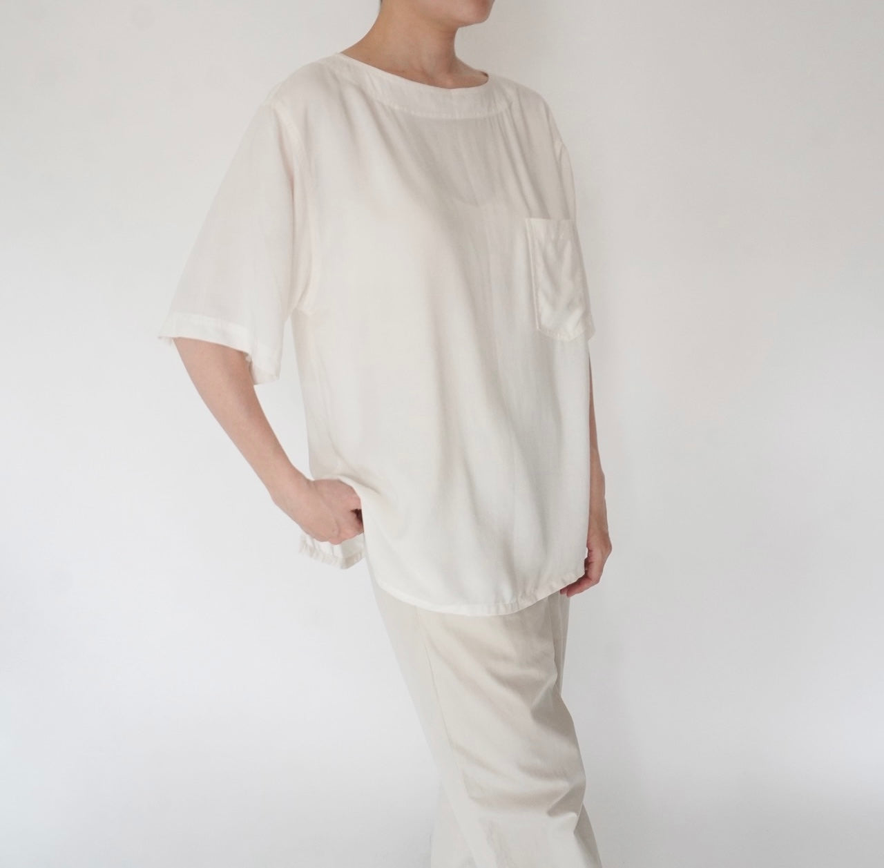 90s Rayon Design Top Made in USA