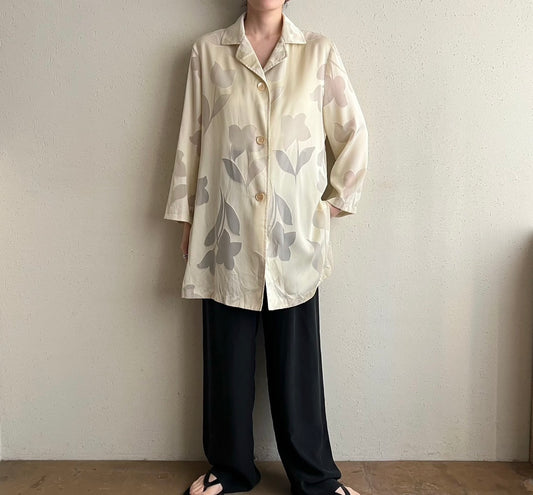 90s Sheer Shirt Jacket Made in Italy