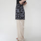 90s Flocky Pattern Skirt  Made in USA