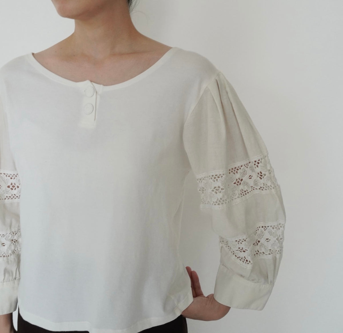 90s EURO Lace Design Top