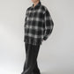 90s Shadow Plaid Fringe Shirt,Jacket Made in USA
