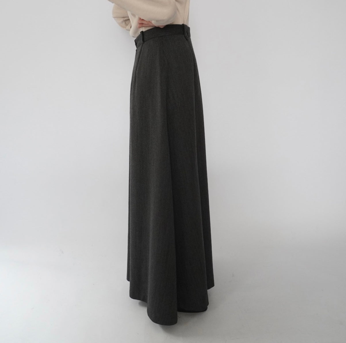 90s Wool Maxi Skirt