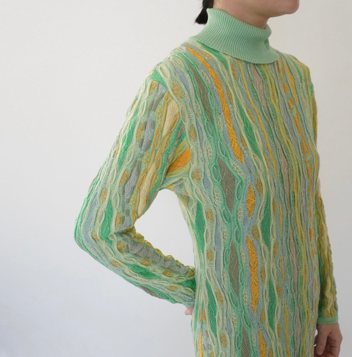 80s Design Cotton Knit Dress Made in Australia