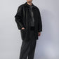 90s Black Leather Jacket Made in Italy