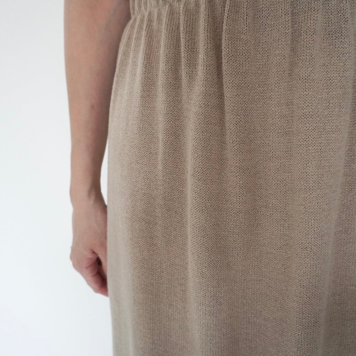 90s Beige Knit Skirt