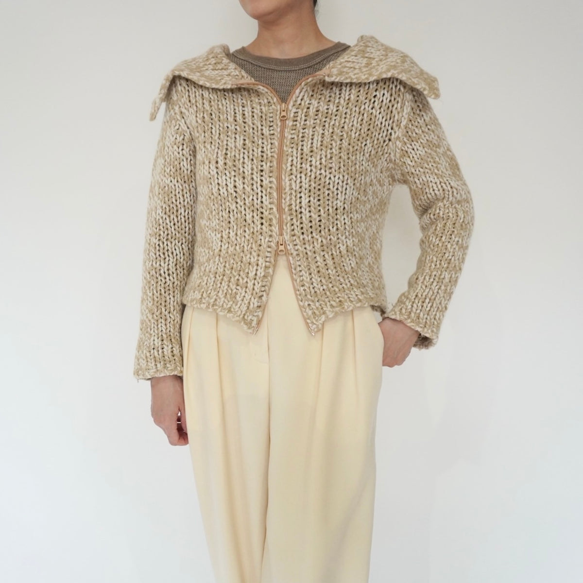 80s Double Zip Knit Made in Italy