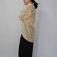 80s Silk Pattern Blouse