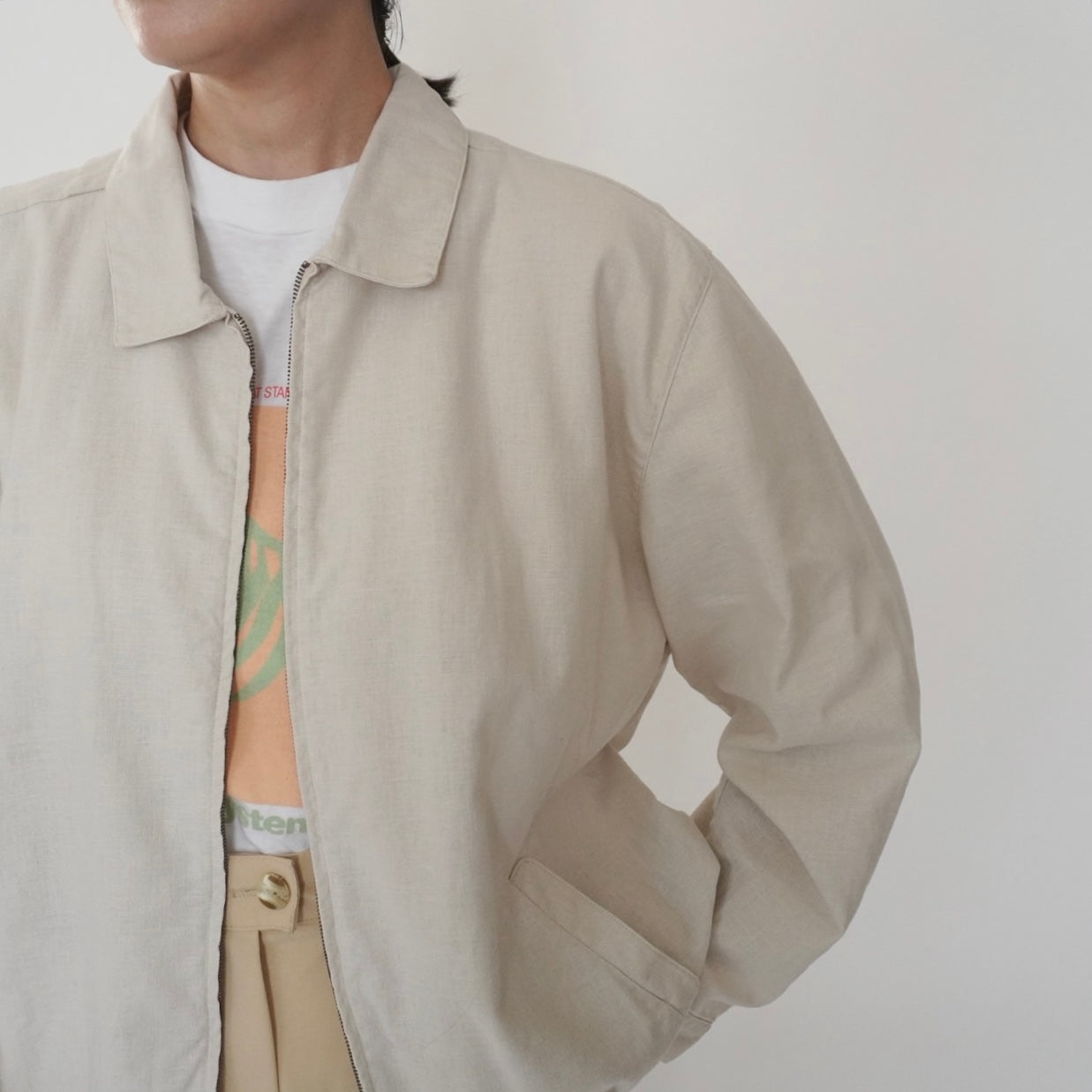 90s Linen Light Jacket