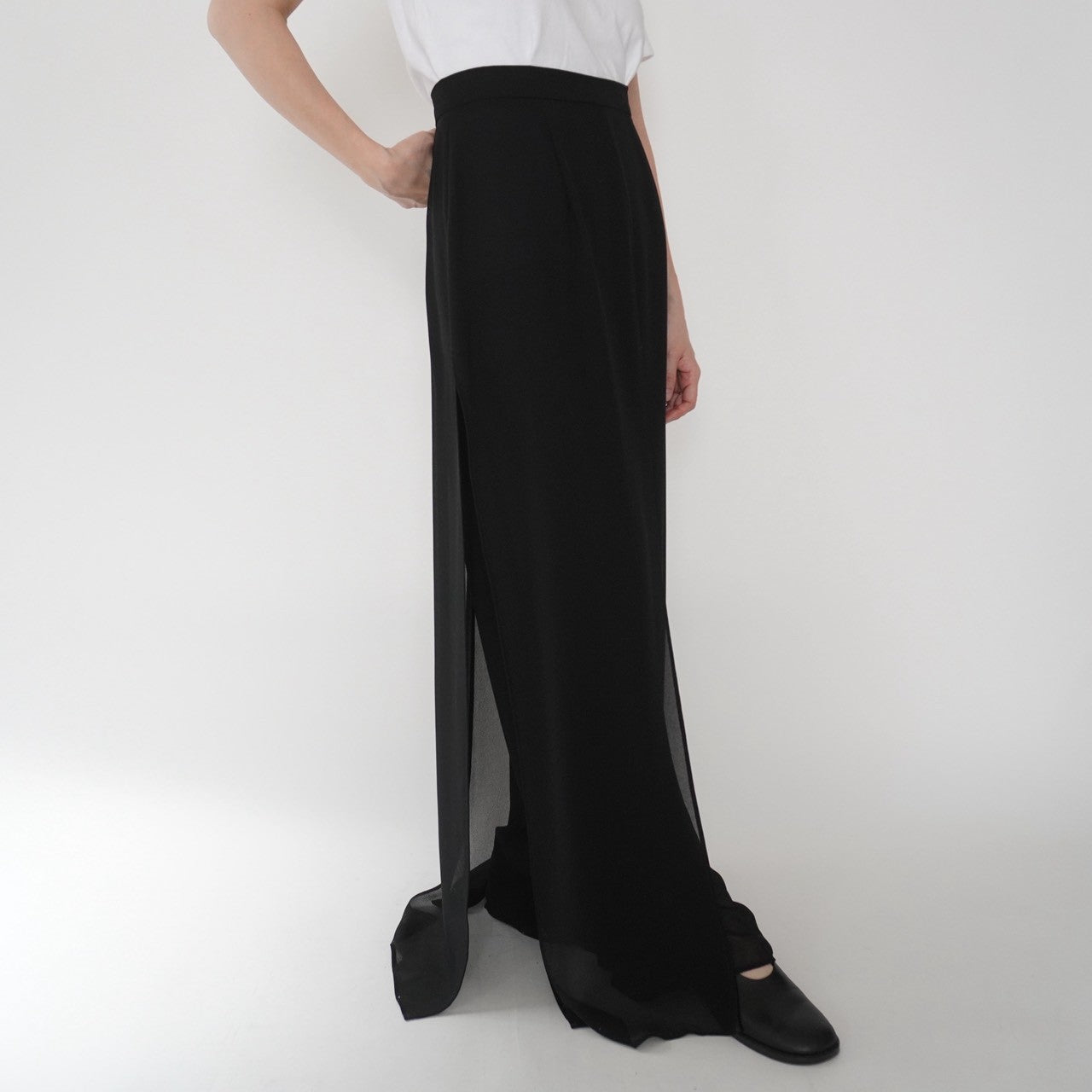90s Slit Design Wide Pants Made in USA