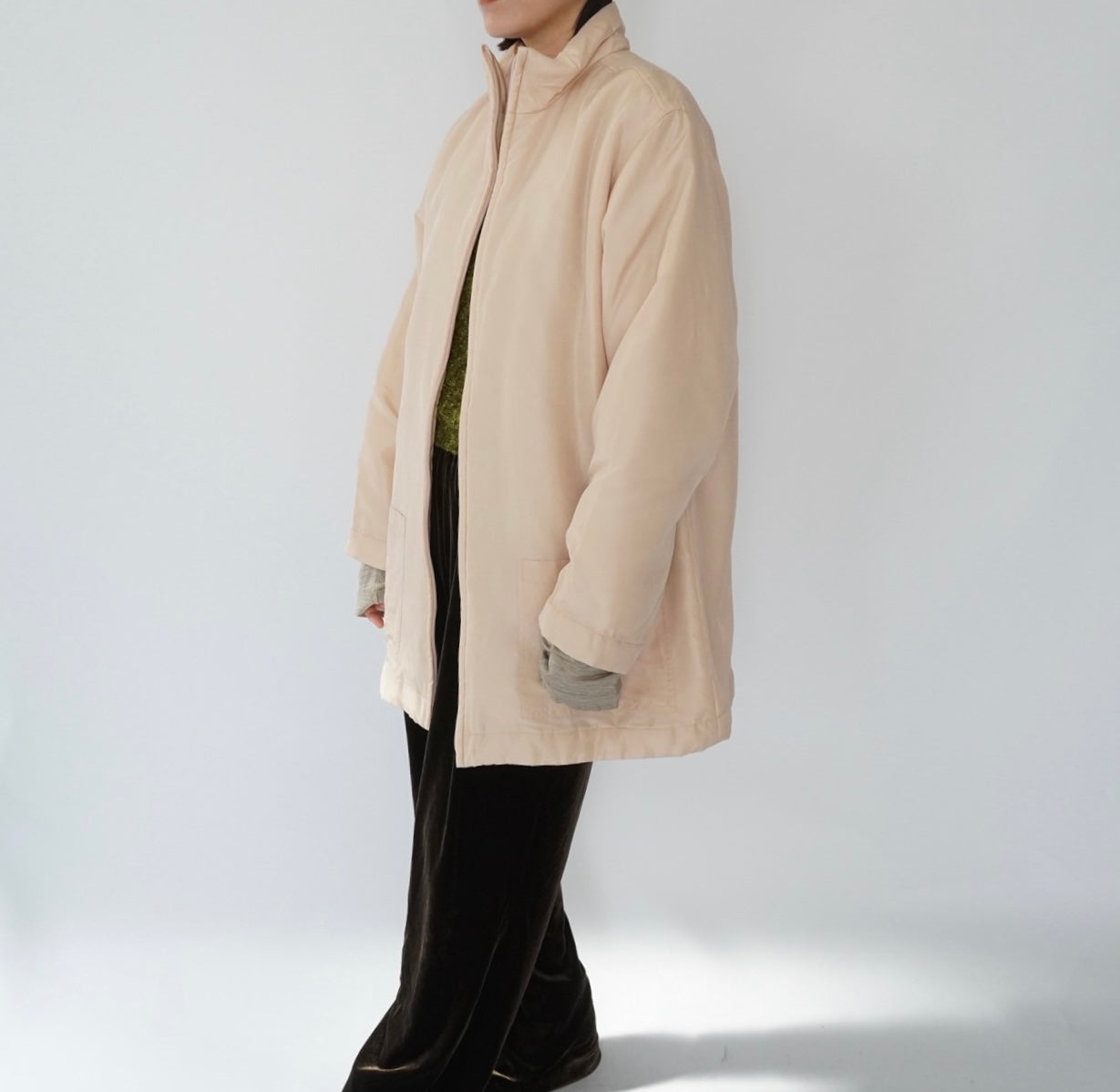 90s Silk Puffer Jacket