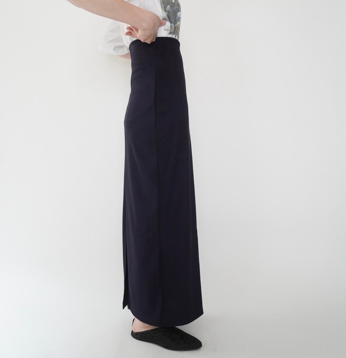 80s EURO Navy Skirt