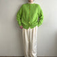 80s Light Green Knit Cardigan