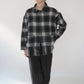 90s Shadow Plaid Fringe Shirt,Jacket Made in USA