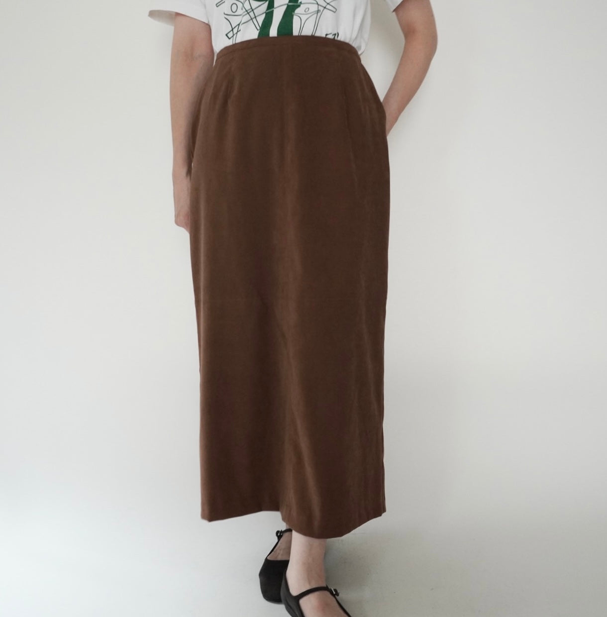 90s Brown Skirt