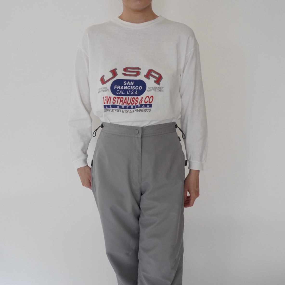 90s "Levis"  Printed Long Sleeves T-shirt