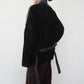 80s EURO Design Suede x Leather Jacket