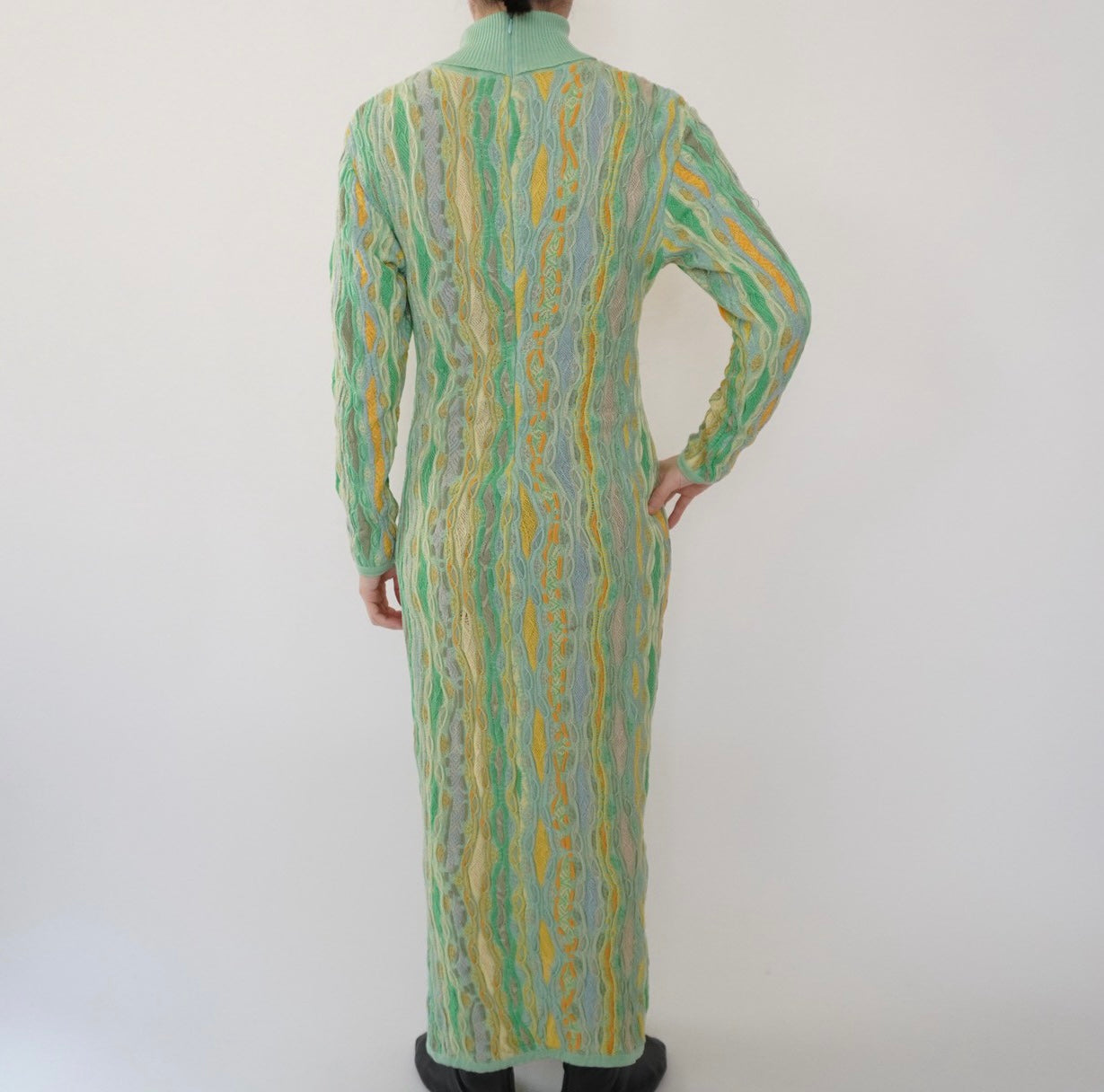 80s Design Cotton Knit Dress Made in Australia
