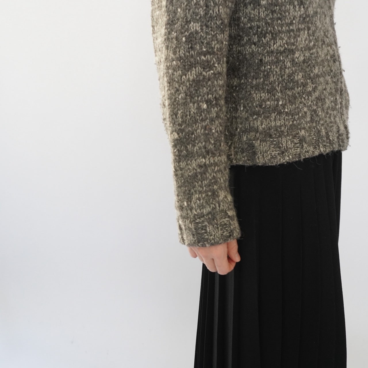 90s Zipped Knit Top