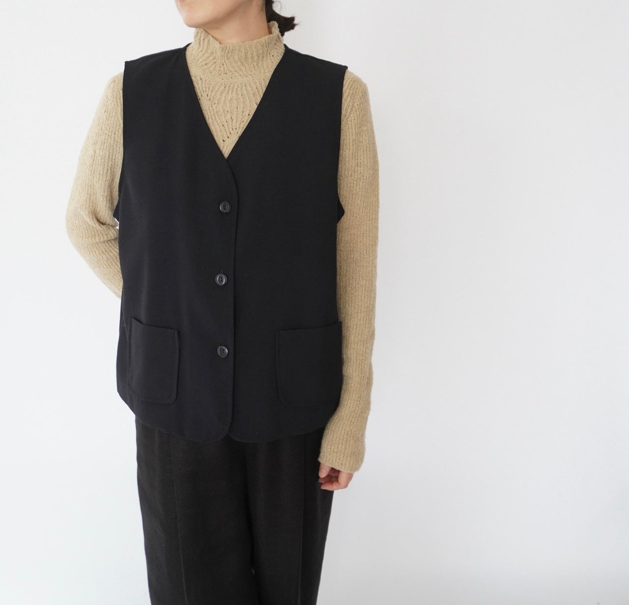 90s Navy Vest Made in Canada