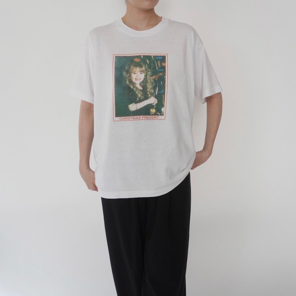 90s Photo Printed T-shirt Made in USA