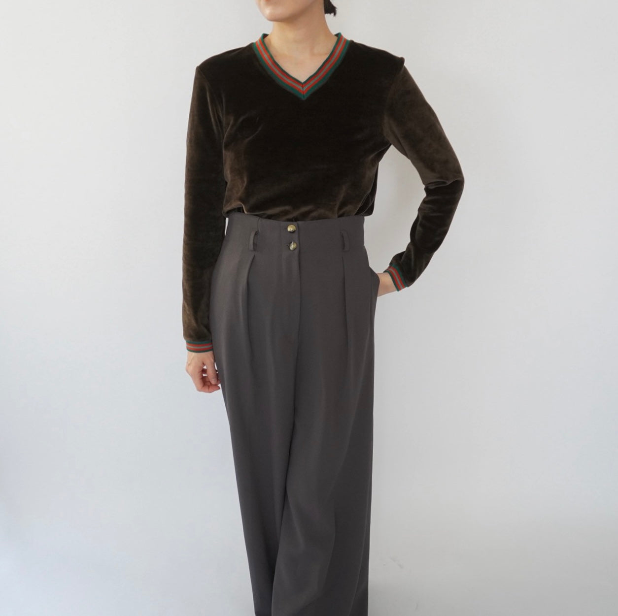 90s Velour Top