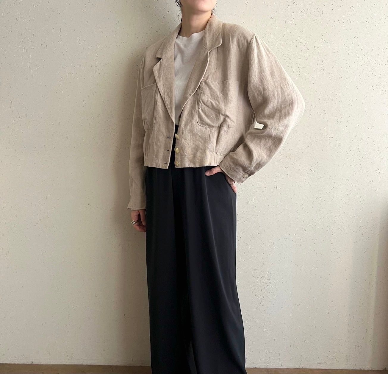 90s "DANABUCHMAN" Linen Jacket