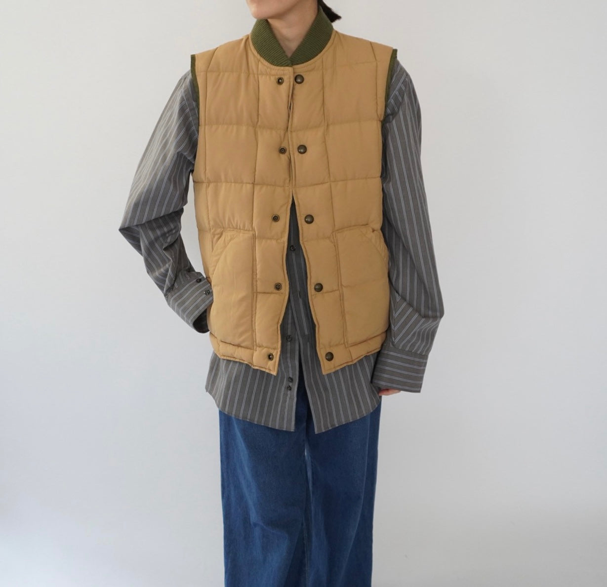90s Quilted Reversible Vest