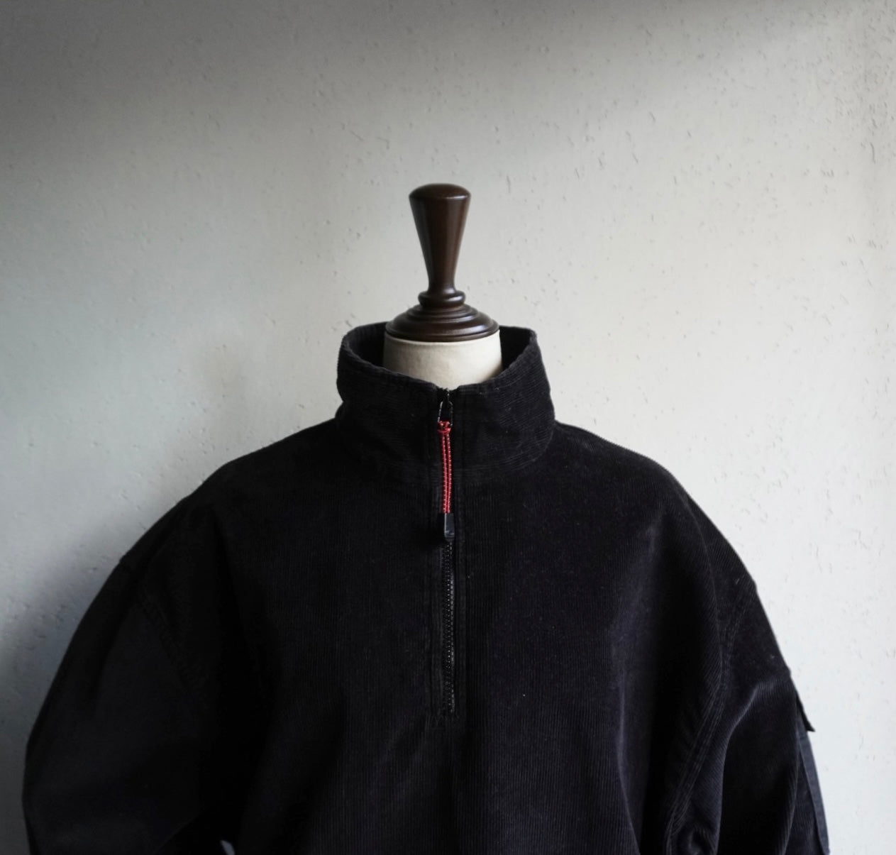 90s Half Zip Corduroy Top