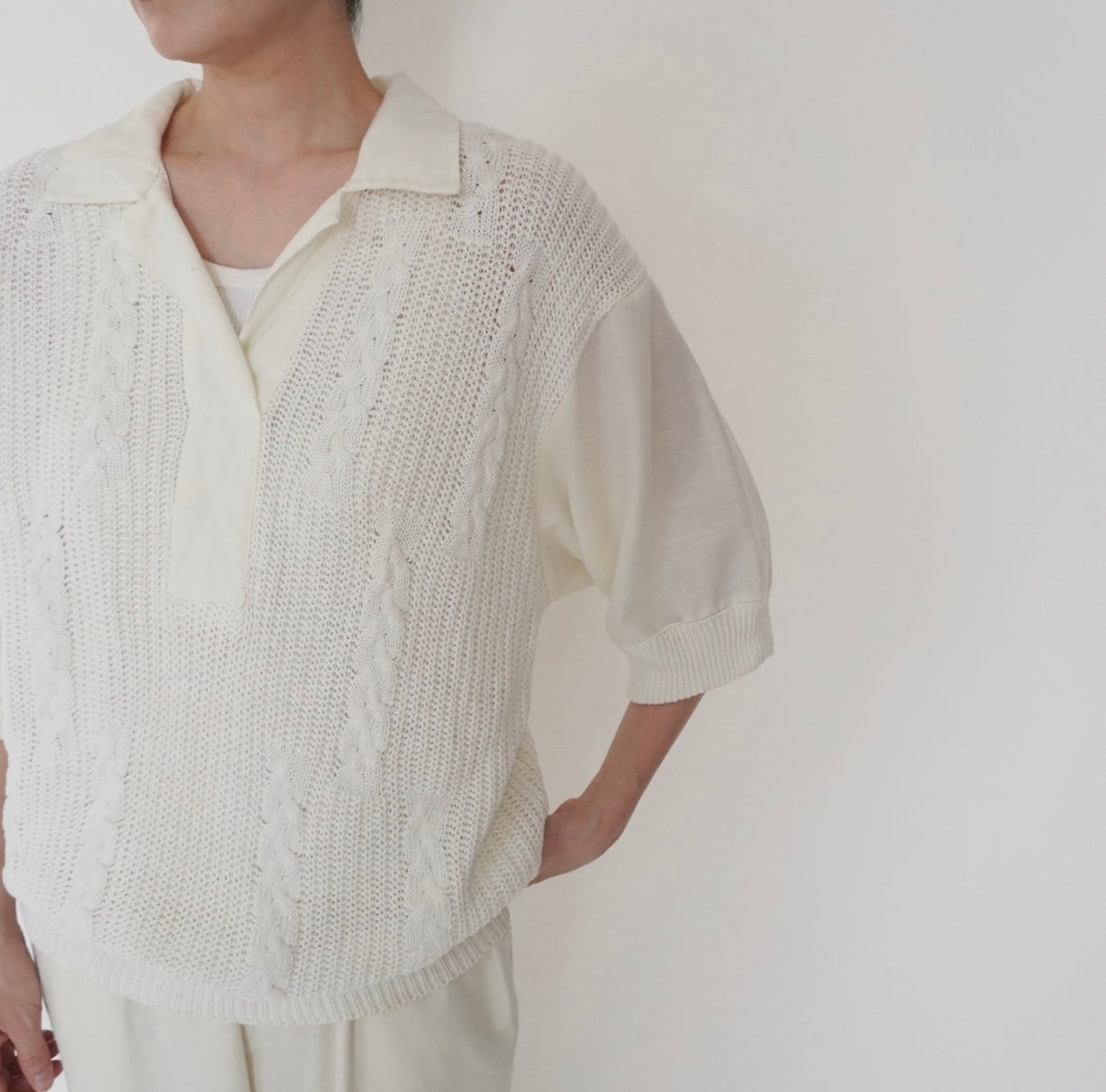 80s Knit Design Top