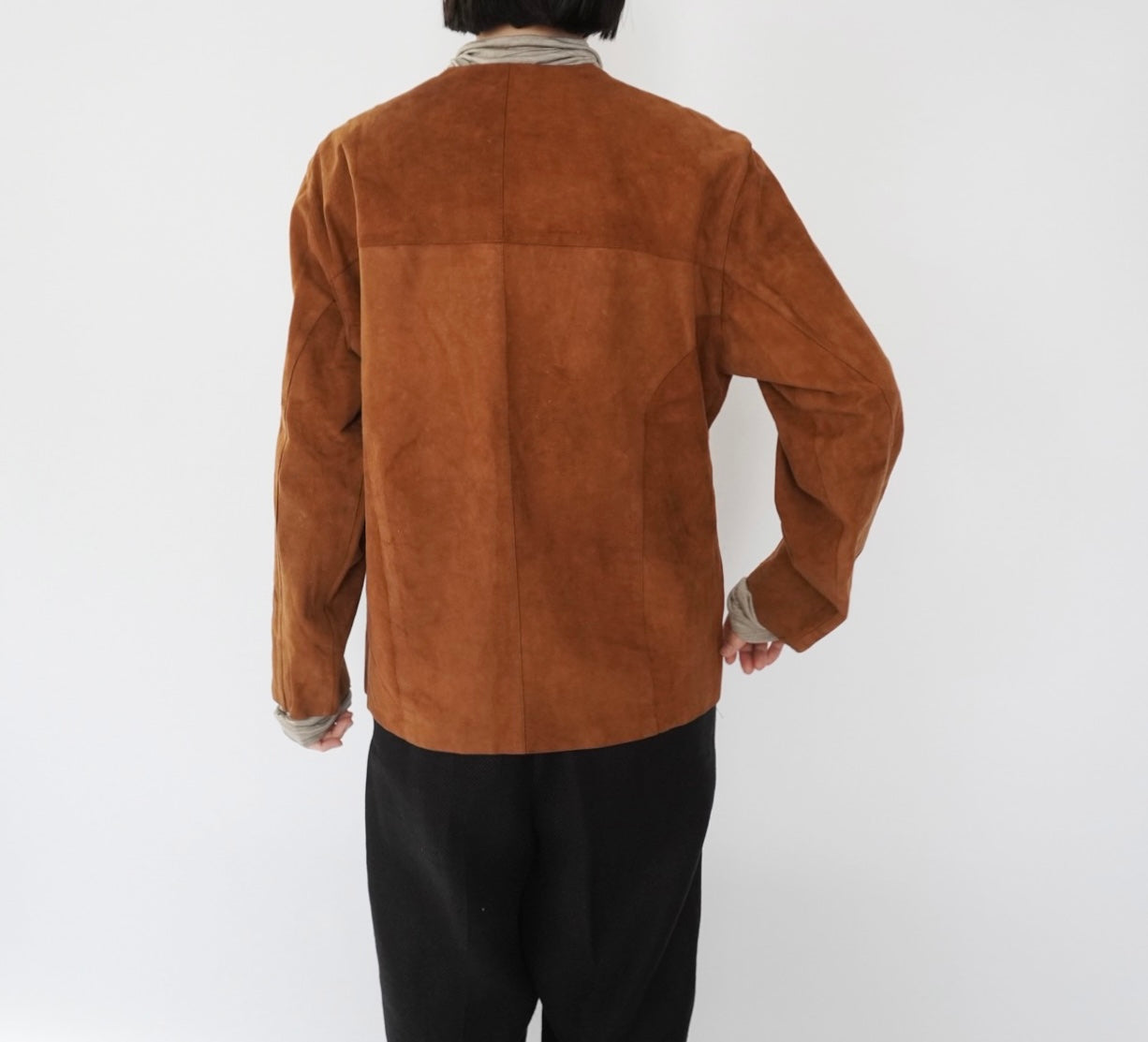 90s Suede Blouse, Jacket