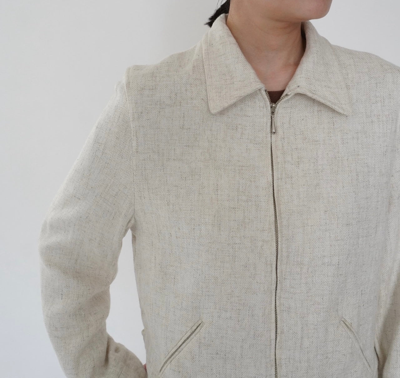 90s Ivory Jacket Made in USA